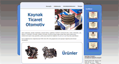 Desktop Screenshot of kaynakyedekparca.com