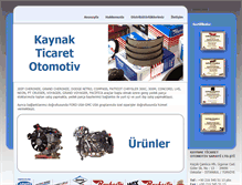 Tablet Screenshot of kaynakyedekparca.com